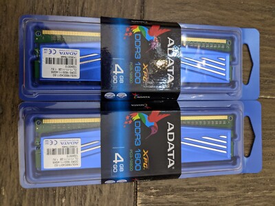 [lot of 2] ADATA XPG V1 4GB 240-Pin DDR3 SDRAM 1600 (PC3 12800) Desktop Memory