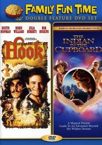 Hook, Indian in the Cupboard NEW! DVD 2 Family Movies, Robbin