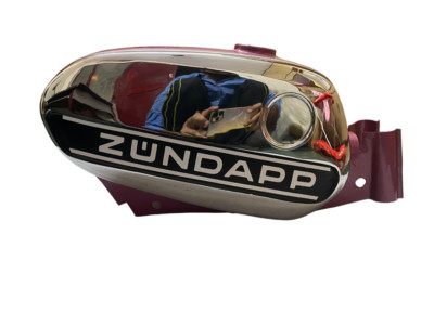 Zundapp KS 50 Cross 517-52 Chrom & Pink Lack Gas Kraftstoff Benzintank 1975 /...