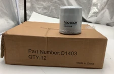(QTY 12)  Protech Spin-On Lube Filter 01403 NEW