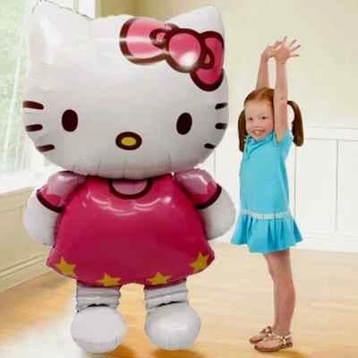 Hello Kitty Balloon Girl Birthday Party Decoration Helium/Air Glossy Foil Huge