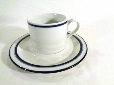 Dansk Bistro Christianshavn Blue Set of 2 Cups and Saucers Japan