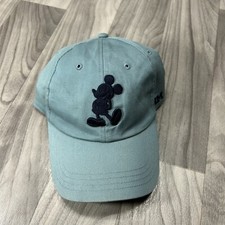 Disney Parks Mickey Mouse Baseball Cap Mens Light Blue Adjustable Strapback Hat