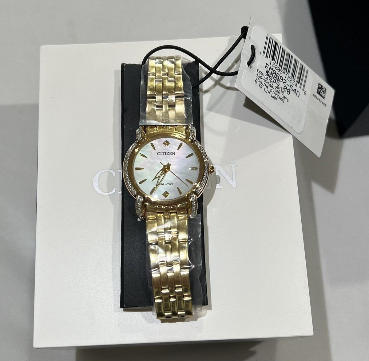 Citizen Jolie Women\'s Watch EM0692-54D /MSRP $695 CITIZEN Jolie Ladies Watch EM0692-54D Eco-Drive Diamond Gold  main image 4
