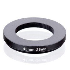 43mm to 28mm 43-28mm 43mm-28mm Stepping Down Step Down Filter Ring Adapter 43-28