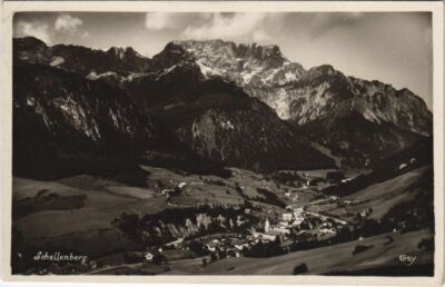 Old postcard village Schellenberg with Untersberg south face GERMANY (1063907)