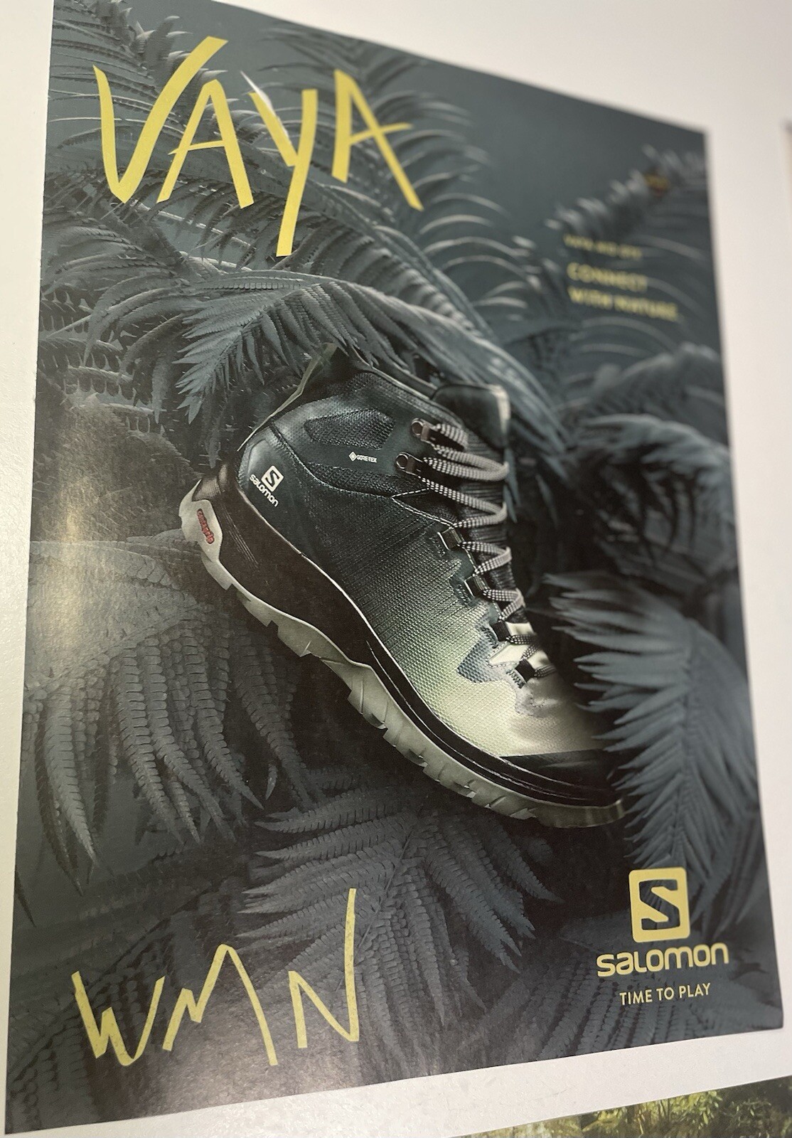 Pubblicità per scarpe Salomon Vaya pubblicità corsa escursionismo # 24721