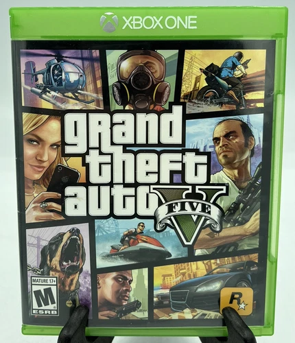 Grand Theft Auto V (Xbox One, 2014) - GTA 5, COMPLETE (Manual + Map)