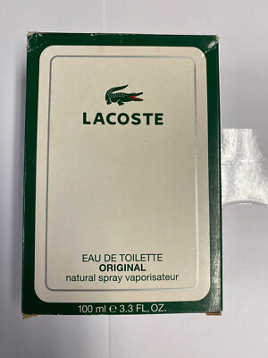 LACOSTE ORIGINAL FOR MEN oz 100 ML Eau De Toilette Spray *Vintage  Formula*