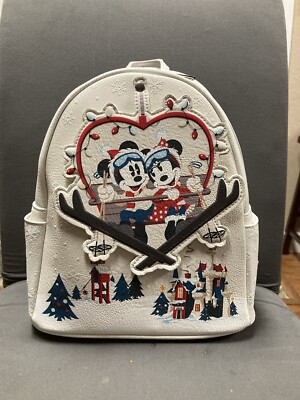 Disney Loungefly Mickey and Minnie Mouse Holiday Mini  display picture 3