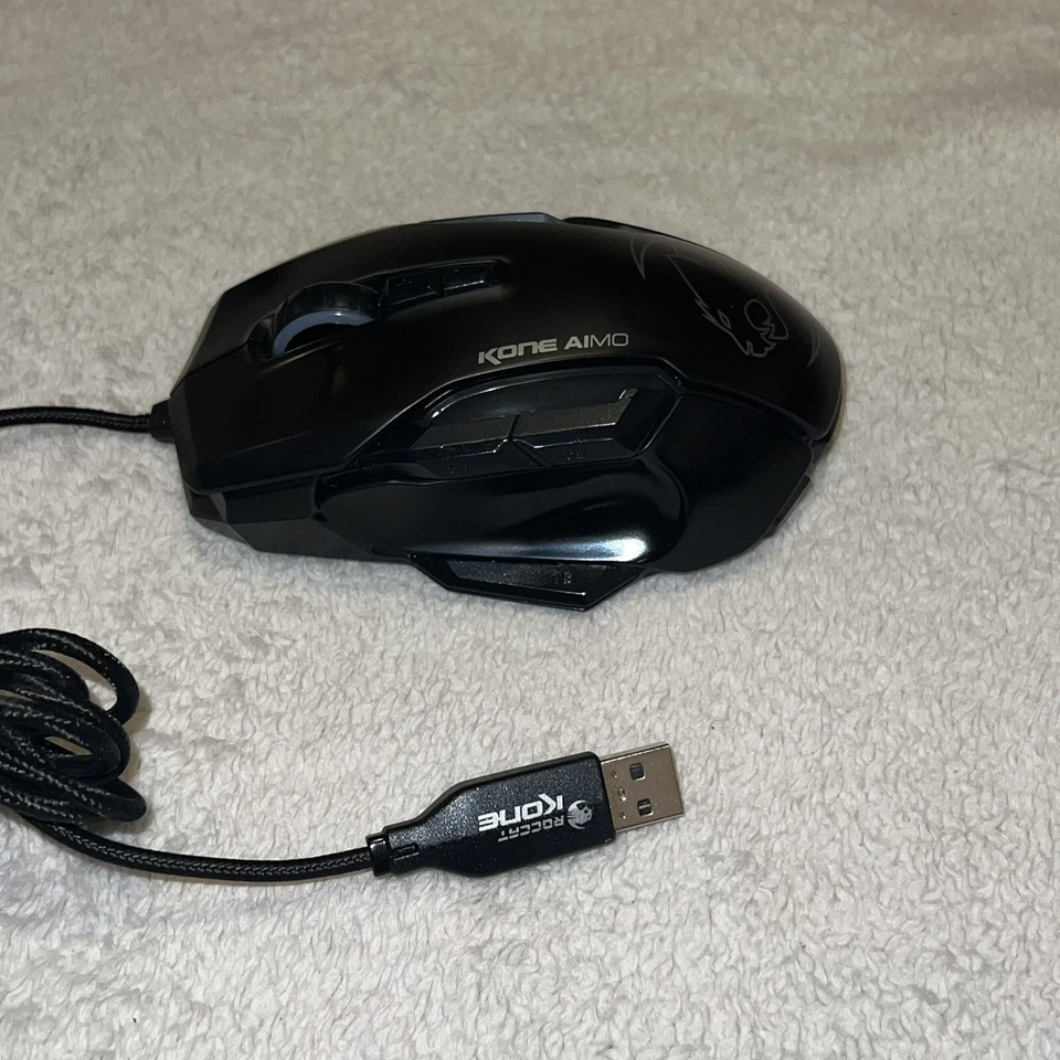 ROCCAT ROC-11-815-BK Kone AIMO 12000dpi Gaming Mouse Black Great Condition Works - Image 3 of 4