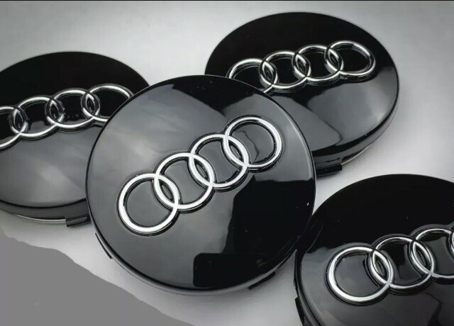 Coprimozzi Nero Lucido 60 Mm Per Auto - Compatibile Con Mercedes, Audi, Volkswagen - Foto 4