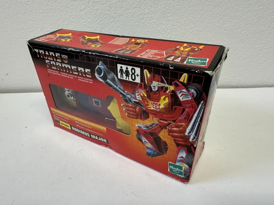 Transformers G1 Commemorative Series I Rodimus Major/Hot Rod Complete In Box MIB - Immagine 2 di 4