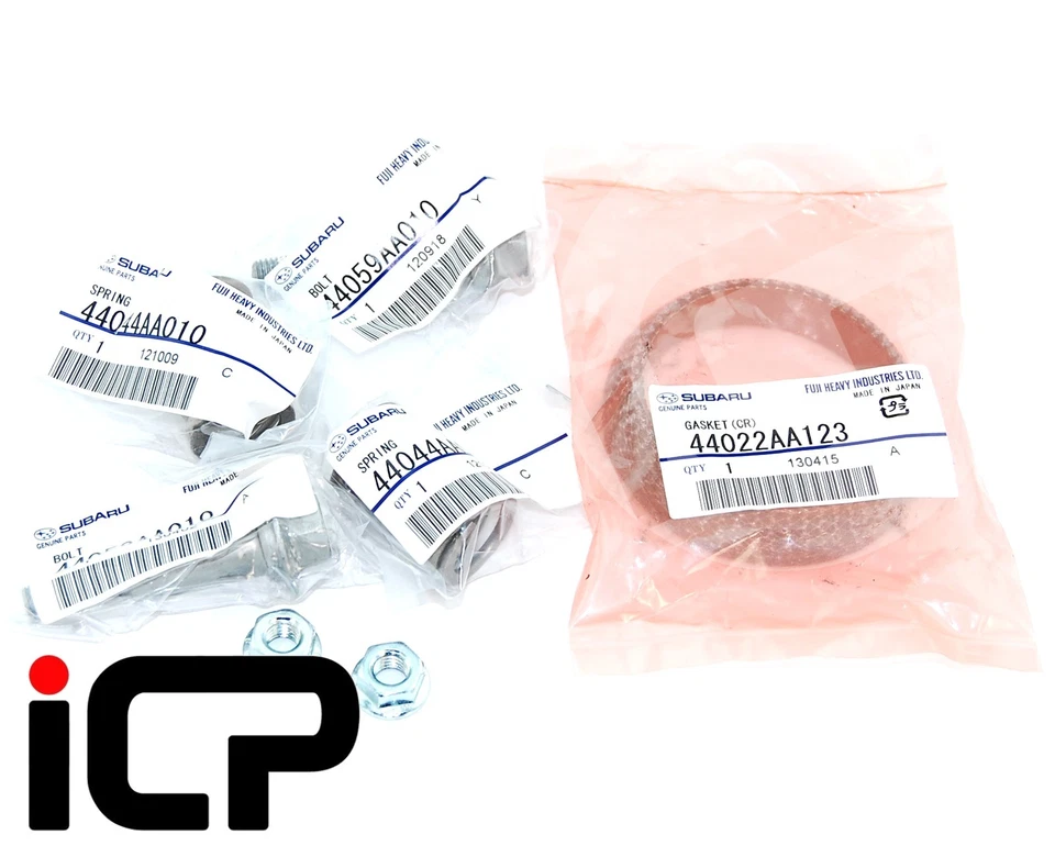 Genuine Exhaust Cone Gasket 2.5" & Bolts 44022AA123 Fits Impreza Forester Legacy - Image 2 of 2