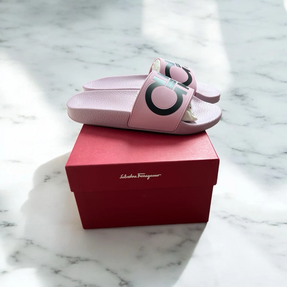 Salvatore Ferragamo Women Groovy 1.0cm Slides Size 10 - Image 2 of 4