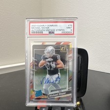 2023 Panini Clearly Donruss Michael Mayer #75 Rookie Auto /18 PSA 9