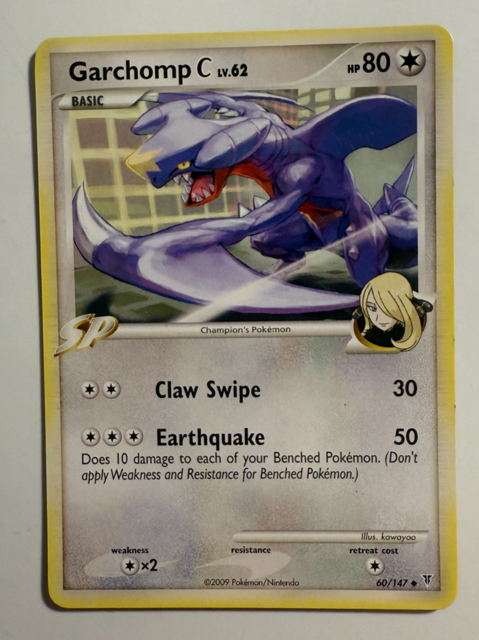 Garchomp C SP Regular Finish 60/147 Supreme Victors 2009 LP Pokemon TCG