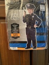 Amscan Police Officer Cop Policeman Toddlers 3T-4T Halloween Costume 841181
