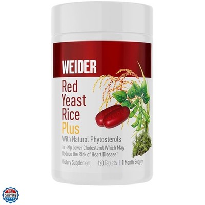 Red Yeast Rice Plus 1200mg, with 850mg of Natural Phytosterols, Gluten Free, ...
