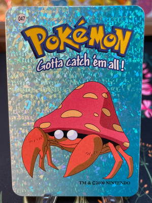  Parasect #047 - Vintage Vending Machine Prism Sticker 2000 - Pokemon 