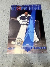 Vtg COSTACOS Puck Stops Here GRANT Fuhr Toronto Maple Leafs FULL SIZE Poster