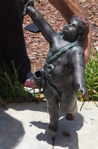 Antique Bronze Cherub Cupid Figurine As is For Restore NO BASE Heavy 15+ lbs