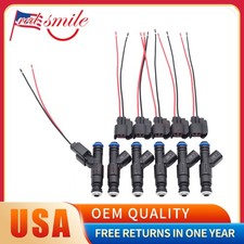 New 6pcs Fuel Injectors 6x Connectors For Jeep 1999-2004 4.0l 0280155784 Usa New 6pcs Fuel Injectors 6x Connectors For Jeep 1999-2004 4.0l 0280155784 Usa