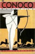 🌿 Conoco Magazine Vintage Ad Poster - May-June 1932 - 24x36” Hi-Res💎 Print