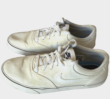 NIKE SB CHRON 2 SHOES MENS 12 WHITE CANVAS SNEAKERS DM3494-102 