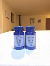 Lot of 2 - Puritan's Pride Vitamin B-12 500 mcg Sublingual - 100 Microlozenges