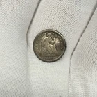 1856-P 5c Seated Liberty Silver Half 1/2 Dime h10c Philadelphia US Coin