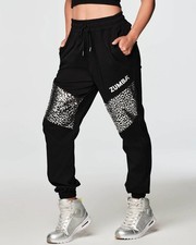 Pantalones deportivos Zumba Glow With The Flow - Negros audaces ~ XL ~ ¡Nuevos!