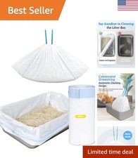 Cat Litter Box Liners: 36" x 18" Large Cat Litter Box Bags, 2 Mils Extra Thic...