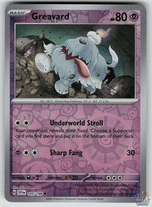 Greavard 105/198 Reverse Holo Scarlet & Violet Base Set
