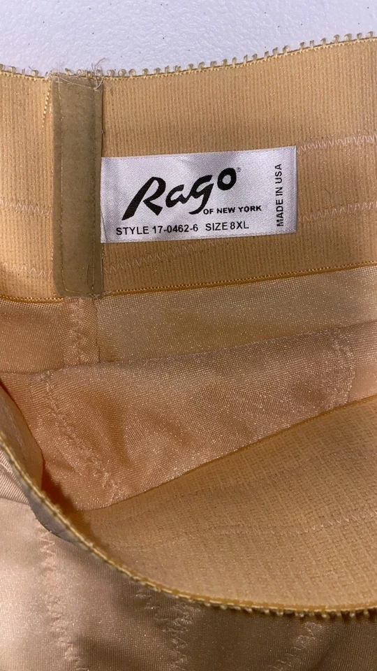 Rago Sz 8X Womens High Waist Shapewear Brown Nude Compression Slimming Butt Lift - Image 4 of 4