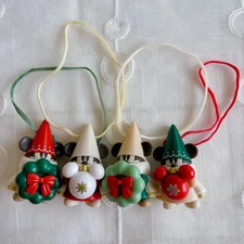 Tokyo Disney 2024 Christmas Li'l RingRing Mikey Ornament Set of 4  Capsule toy