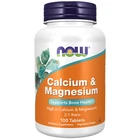 Calcium &amp; Magnesium 100 Tablets Now Foods