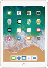 Apple iPad 5th Gen 128 GB WiFi Cellular Gold MPGC2LL/A Unlocked Very Good AVA 