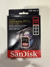 Sandisk Extreme Pro SD UHS-II 256GB Brand New Sealed