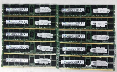 Lot of 10 Samsung 8GB 2Rx4 PC3L-12800R ECC REG Server Memory M393B1K70DH0-YK0