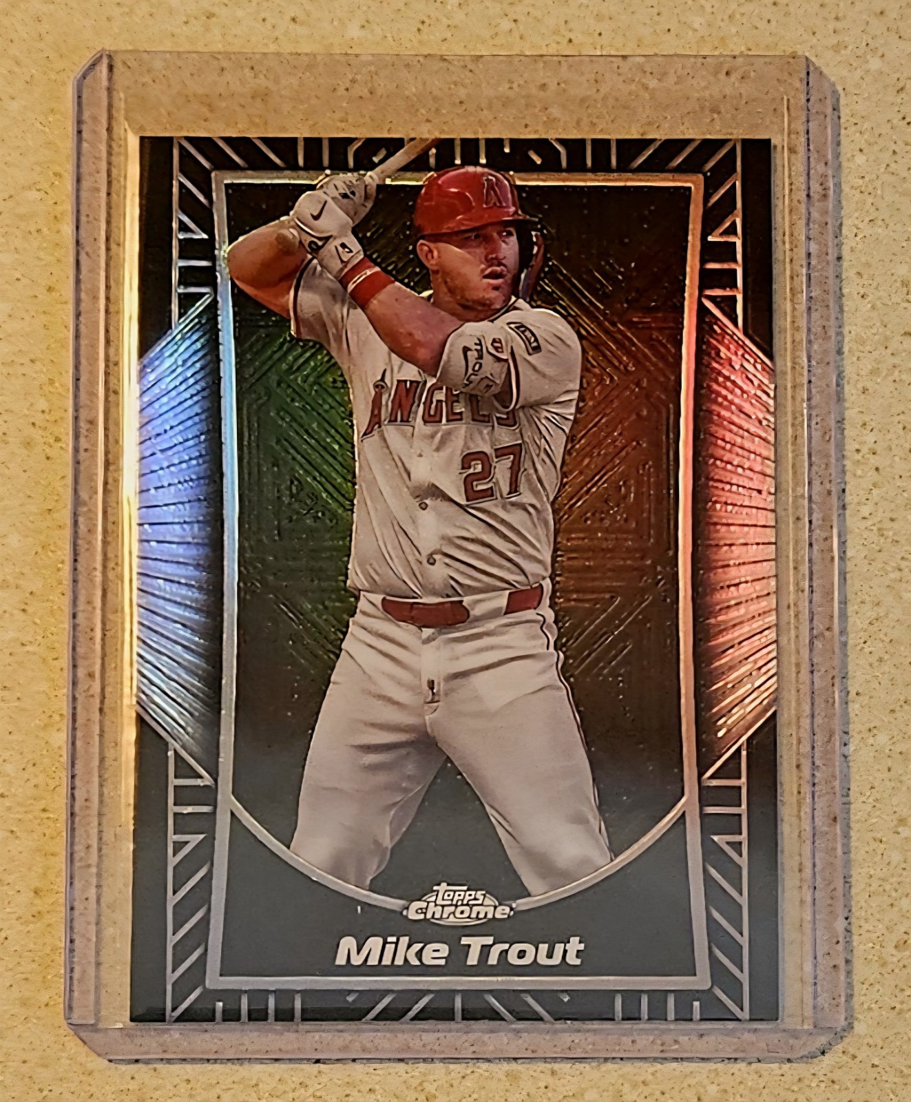 Mike Trout 2025 Topps Chrome SSP Shadow Etch Case Hit Insert #SE-7  Angels 🔥