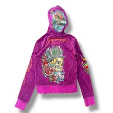 Preços baixos em Moletons femininos Ed Hardy Roxo