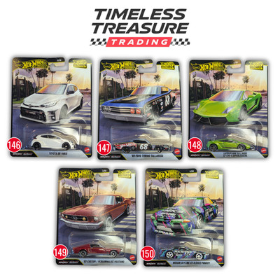 Hot Wheels Boulevard Set of 5 Premium GR Yaris Nissan Skyline HKS Lamborghini