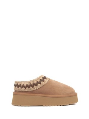 Mou Plateau Clog Wildleder Leder Clog