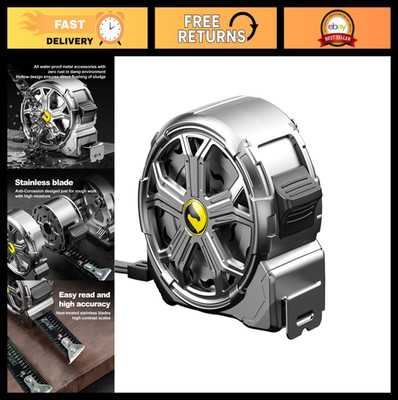 25ft Stainless Steel Tape Measure - Waterproof, Rustproof, Retractable Tool for