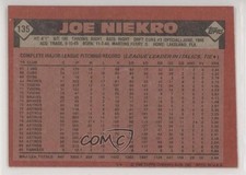 1986 Topps Blank Front Joe Niekro #135 0b5