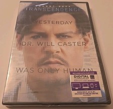 TRANSCENDENCE Johnny Depp Morgan Freeman Cillian Murphy DVD NEW/SEALED 
