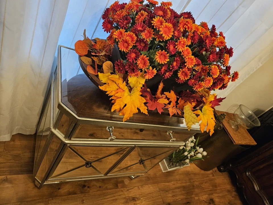 АКЦЕНТНЫЙ ШКАФ - ЗЕРКАЛЬНЫЙ, СЕРЕБРИСТЫЙ 1 РИСУНОК 2 ДВЕРИ - Изображение 2 из 3