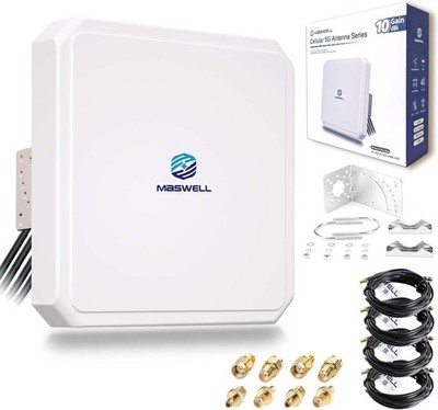 4X4 MIMO 4G 5G Antenna 10dBi WiFi7 Booster 600-8000MHz for T Mobile Verizon AT&T