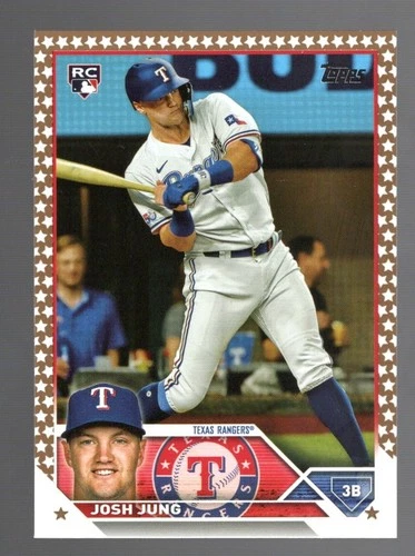 2023 Topps Complete Set - Josh Jung #529 Gold Star (RC)